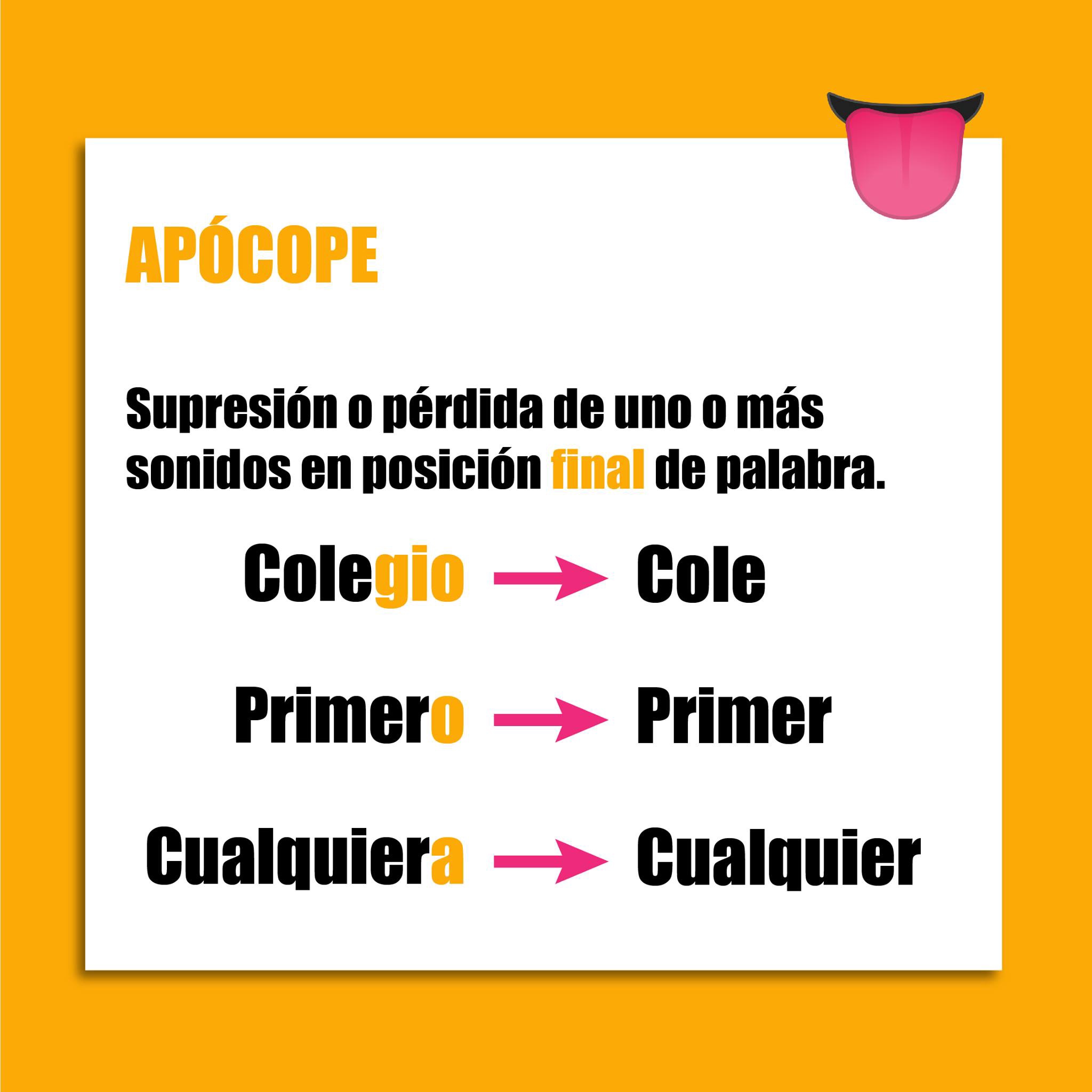 Apocope O Que é - GITEDU