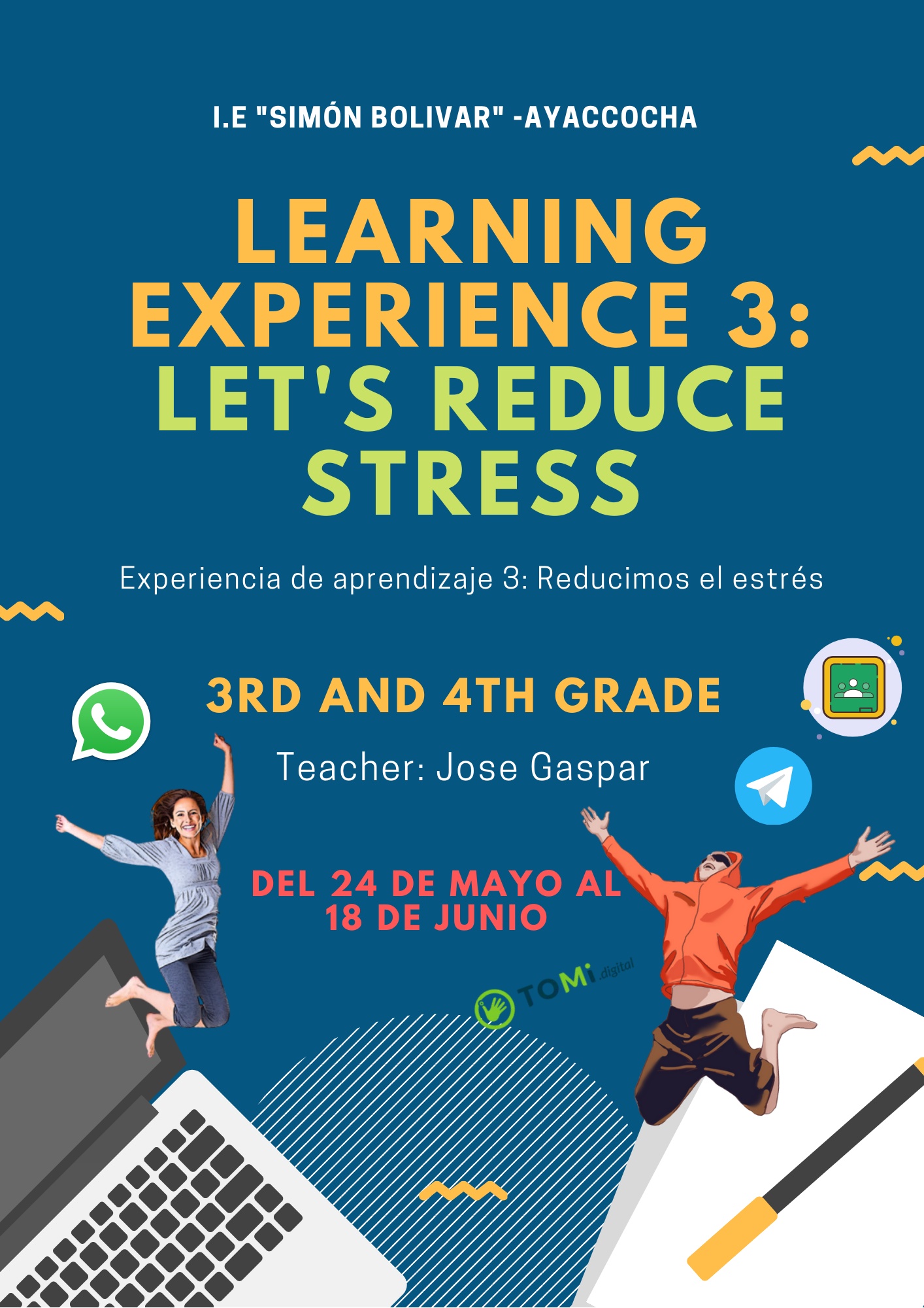 Learning Experience 3 Let S Reduce Stress 3ro Y 4to Tomi Digital