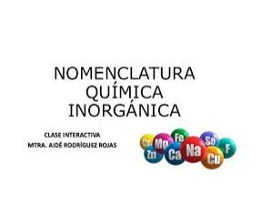 NOMENCLATURA DE OXIDOS