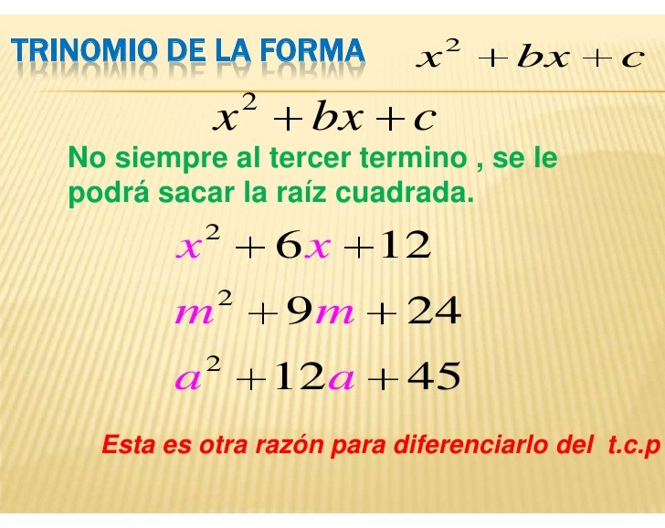 Hoja De Trabajo Para Factorizar Trinomios De La Forma Ax2 Bx C