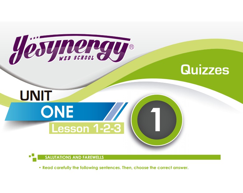 LESSON 1.  INTRODUCE YOURSELF / Yesynergy [8]