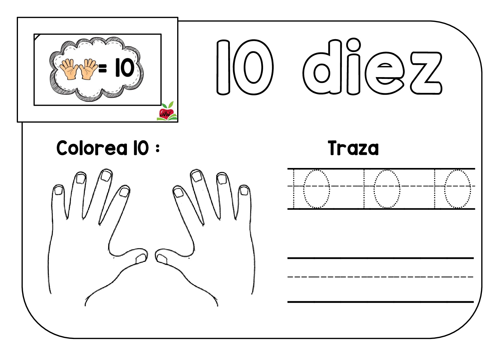 Featured image of post Numeros Para Colorear Del 1 Al 10 Tren