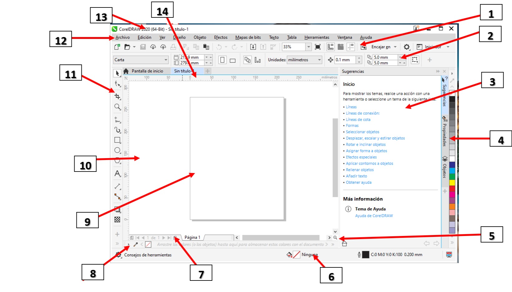 TOMi.digital - Entorno de Corel Draw