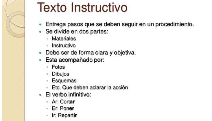 Es Un Enunciado Que Podría Ser Parte De Un Instructivo